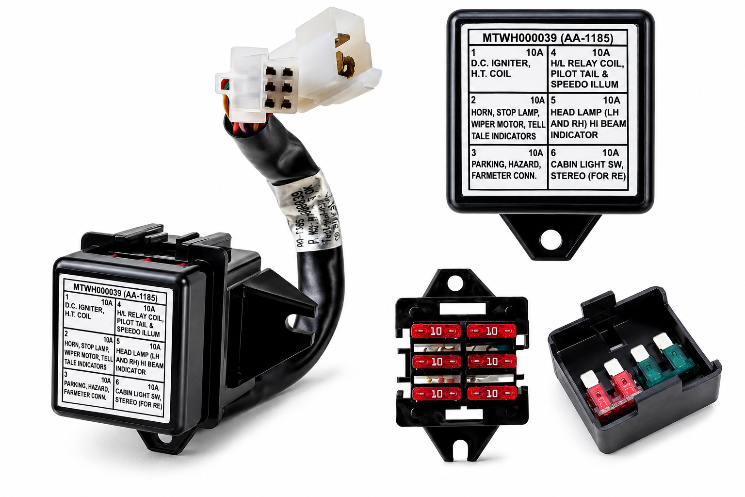 Fuse Box (Terminal-6 Dashboard Box) 3W Bajaj RE-205 Double Shocker (AM-AA-201185)